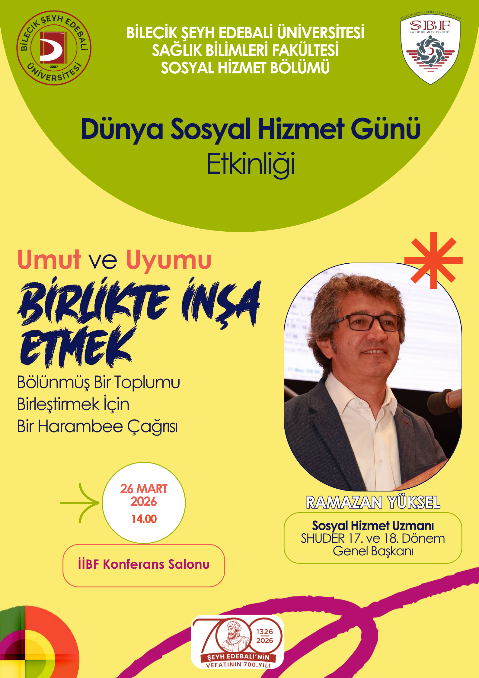 Dünya Sosyal Hizmet Günü Etkinliği